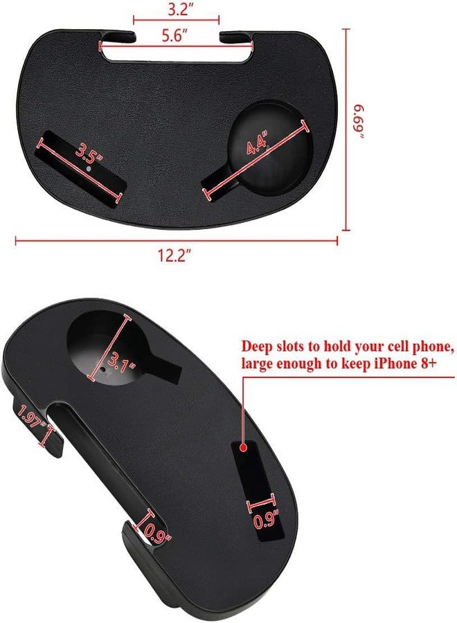 C-CHAIN Universal Zero Gravity Chair Tray, Cup Holder Tray for Fold Lounge Chair, Cup Holder with Water Cup Slot and Cellphone Slot (Small, 2 pcs) - Image 3